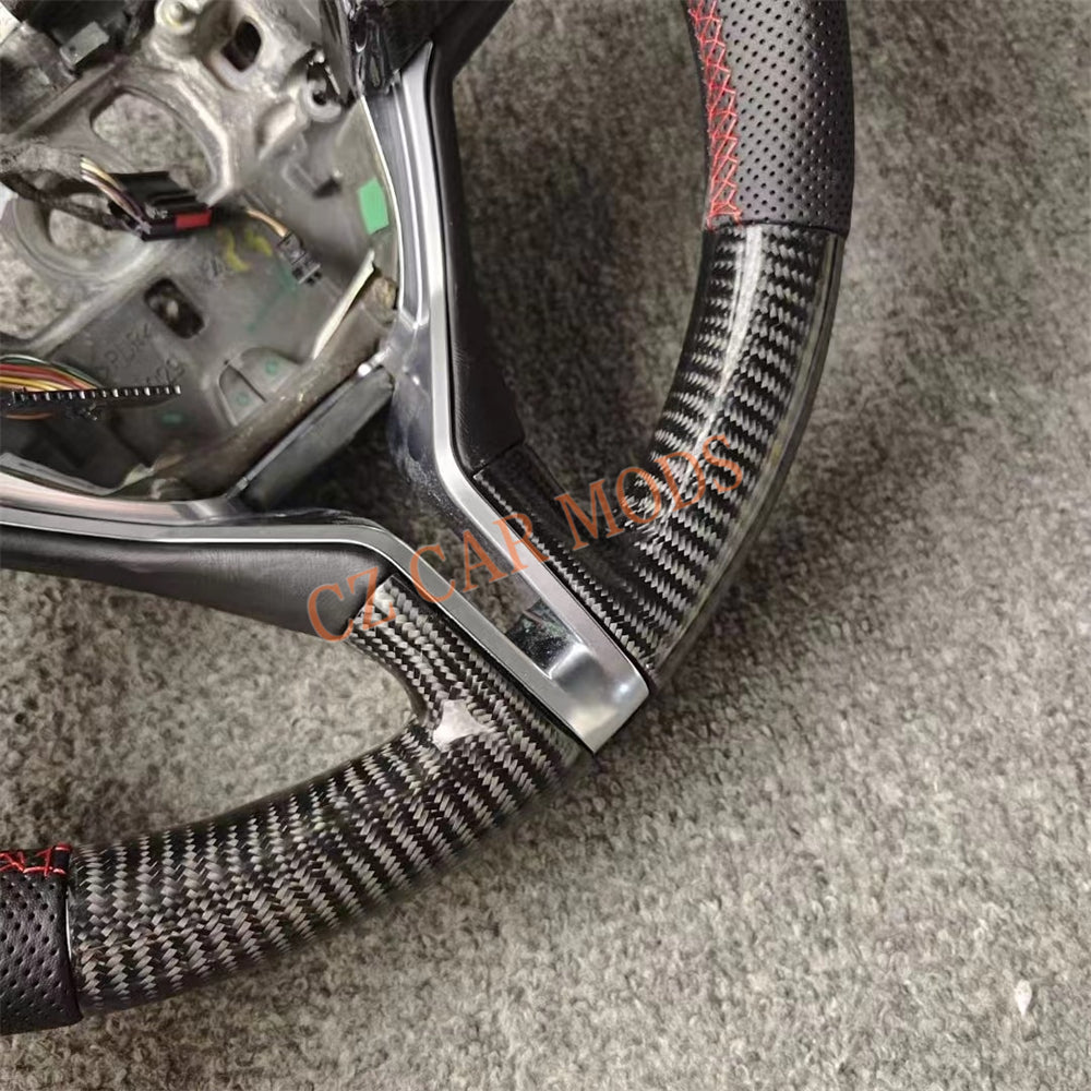 Custom Carbon Fiber Steering Wheel Auto Accessory Original Steering Wheel Re-manufactured For Maserati Ghibli Quattroporte Levante 2014 2015 2016 2017 2018 2019 2020 2021 2022 2023