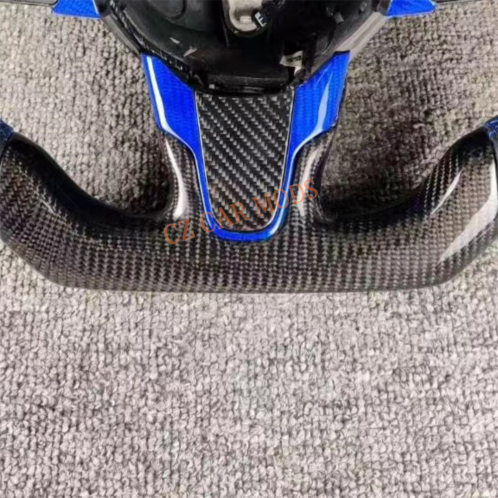 Forged Carbon Fiber Brand New Perforated Leather Steering Wheel Auto Accessory Fit For Chrysler Dodge Charger 2015 2016 2017 2018 2019 2020