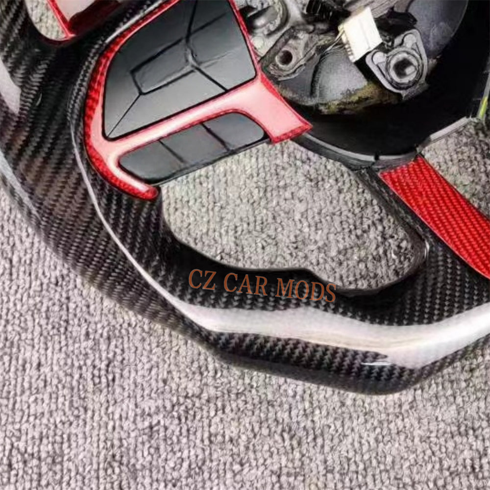 Customized Brand New Carbon Fiber Steering Wheel With Decor Cover Trim Auto Accessory For Jeep Grand Cherokee SRT 2014 2015 2016 2017 2018 2019 2020