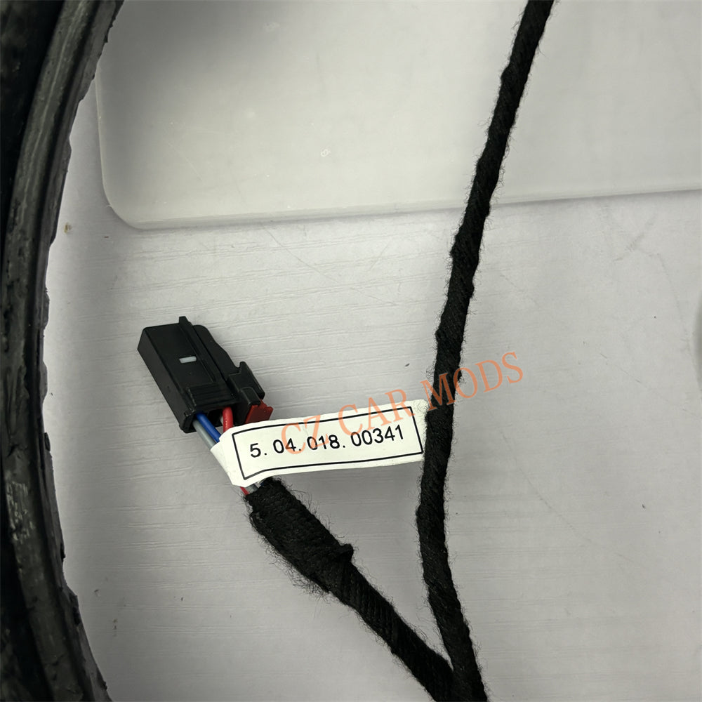 Customized Brand New Perforated Leather Black Carbon Fiber Steering Wheel Auto Accessory For Chevrolet Silverado 2019 2020 2021