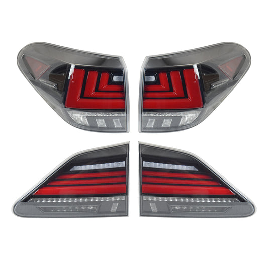 A Pair Tail Light Rear Lamps LED For 2009-2014 Lexus RX350 RX450 Red Lens