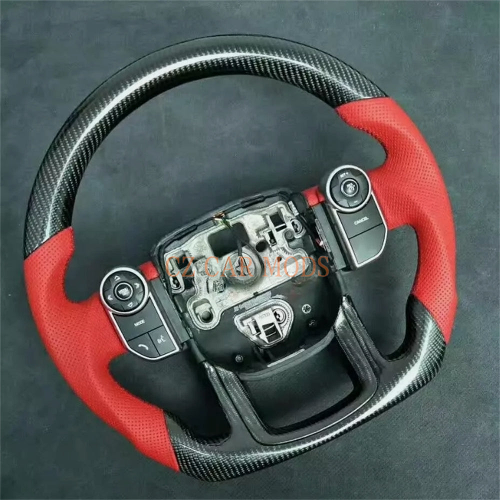 Custom Carbon Fiber Steering Wheel For Range Rover Sport 2015 2016 2017 2018 2019 2020 2021 Auto Accessory ORIGINAL Steering Wheel Re-manufactured Customized Steering Wheel