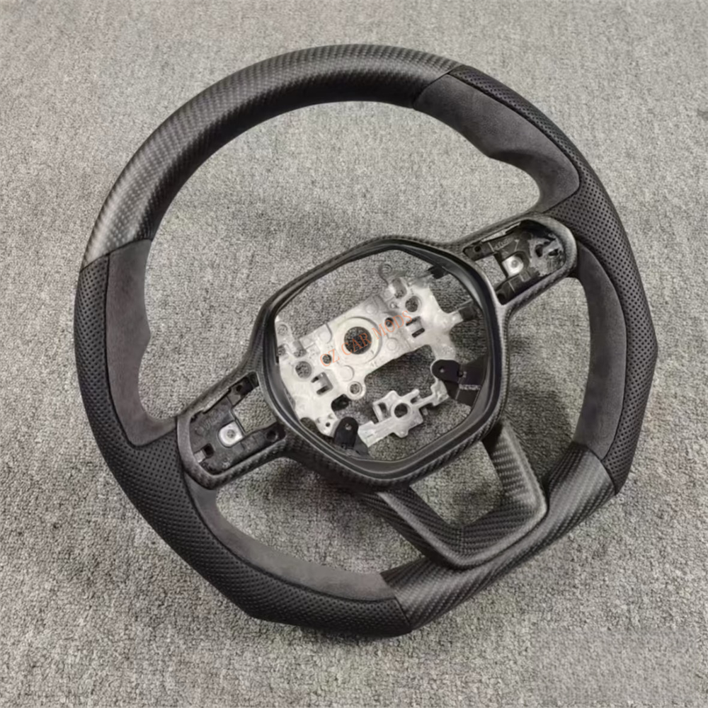 Customized black Carbon Fiber Black Perforated Leather black Alcantara Steering Wheel Fit For Honda CRV 2022 2023 2024 2025
