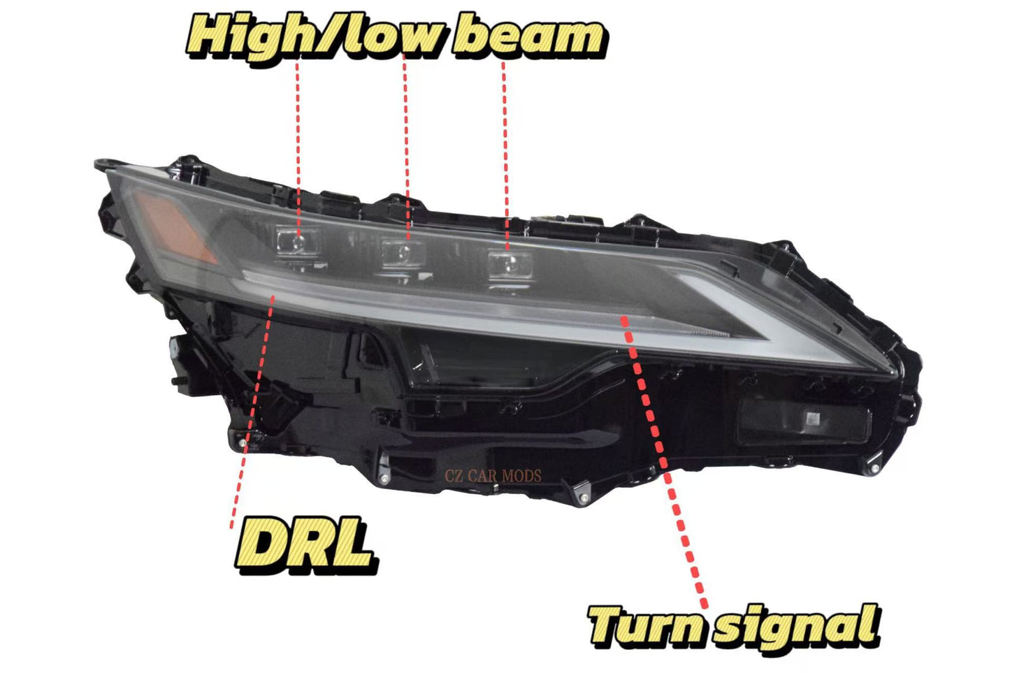 Original Triple Beam LED headlights for 2023 2024 2025 LEXUS RX Car Headlight Replacement