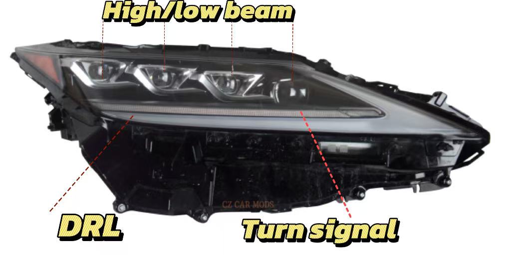 Original Quad Beam LED headlights for 2016 2017 2018 2019 2020 2021 2022 LEXUS RX Car Headlight Replacement