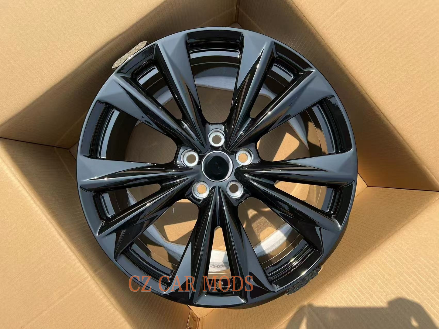 4 pieces 19 inch sport edition with shiny black wheels for 2025 Lexus ESelectroplated wheel hub Forged Alloy Wheel Rim install kit