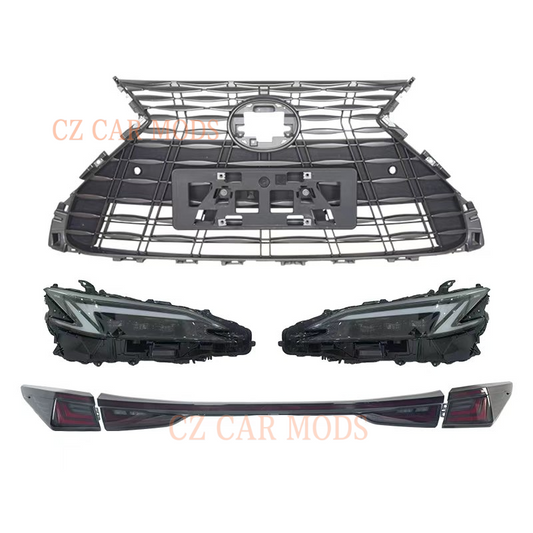 Car Body Kits for LEXUS ES 2018 2019 2020 2021 2022 2023 2024 2025 Front Bumper LED Headlights Tail Light