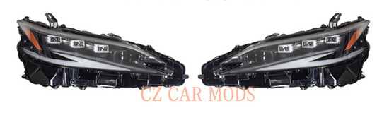 Triple Beam LED headlights grille For 2018 2019 2020 2021 2022 2023 2024 2025 LEXUS ES Car Replacement