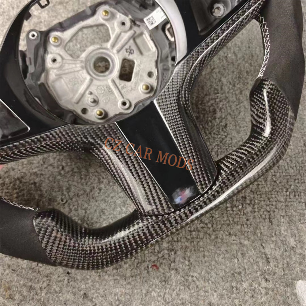 Customized Real Carbon Fiber Steering Wheel Auto Accessory Steering Wheel For BMW M8 2018 2019 2020 2021 2022 Re-manufactured