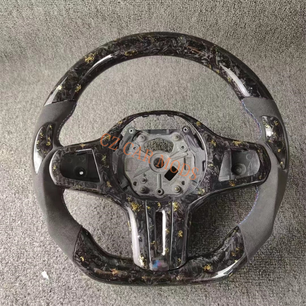 Customized Forged Carbon Fiber Steering Wheel Auto Accessory Steering Wheel Re-manufactured For 2018 2019 2020 2021 2022 BMW M8