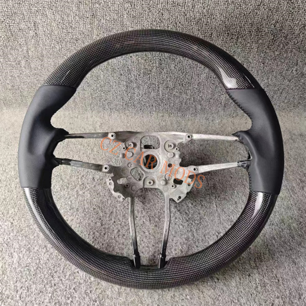 Custom Brand New Real Carbon Fiber Steering Wheel Fit For Porsche 718 2016 2017 2018 2019 2020 2021 Auto Accessory With Heated