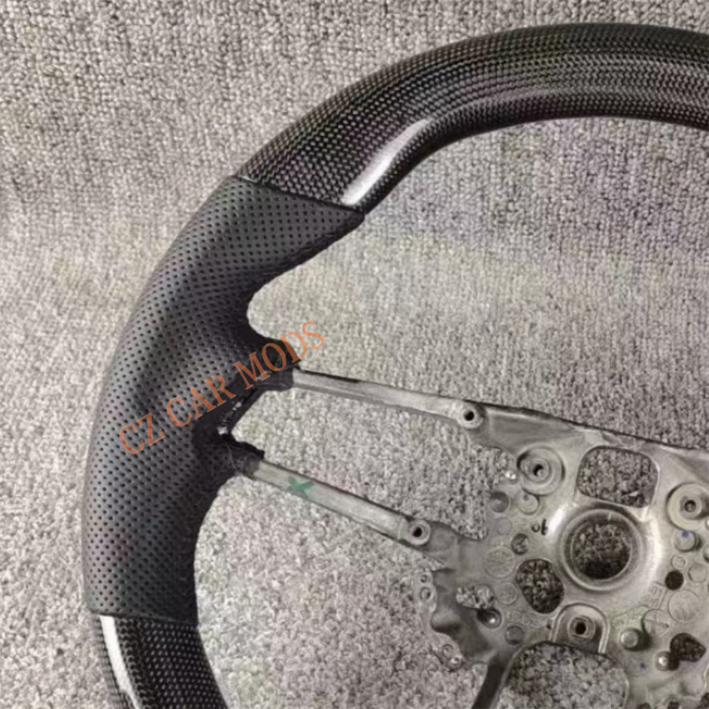 Custom Perforated Leather Brand New Carbon Fiber Steering Wheel Auto Accessory For 2016 2017 2018 2019 2020 2021 Porsche 718