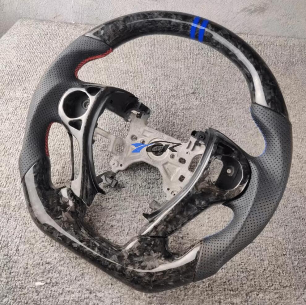 For Honda Accord 9th gen 2013 2014 2015 2016 2017 Carbon Fiber Steering Wheel Blue stitching
