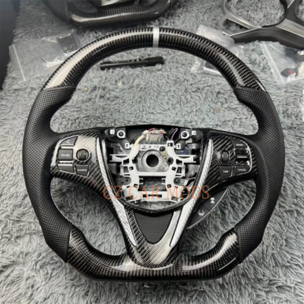 Customized Carbon Fiber Steering Wheel Auto Accessory Original Steering Wheel Re-manufactured For Honda Acura TLX 2015 2016 2017 2018 2019 2020