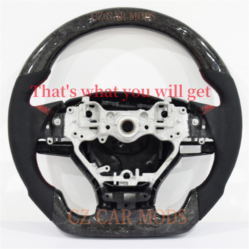 Custom Real Carbon Fiber Steering Wheel Auto Accessory Original Steering Wheel For 2016-2022 Lexus RX 2015 2016 2017 Lexus ES 2016-2021 Lexus LX 2018 2019 2020 2021 2022 Lexus GX 2016 2017 2018 2019 Lexus GS Re-manufactured Steering Wheel