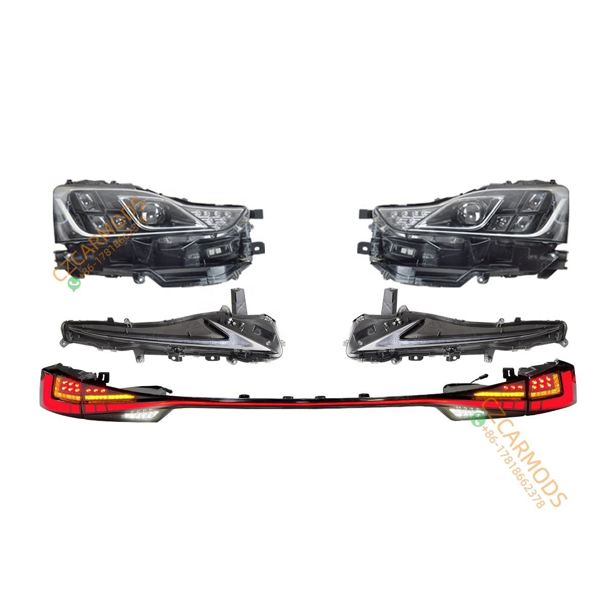 2013 2014 2015 Lexus IS300 IS 350 upgrade 2021 2022 2023 IS F Sport Front Bumper Headlights Taillights Body Kit