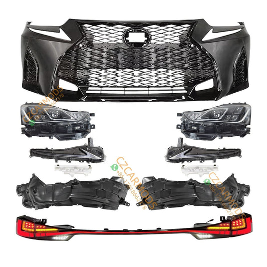 2013 2014 2015 Lexus IS300 IS 350 upgrade 2021 2022 2023 IS F Sport Front Bumper Headlights Taillights Body Kit