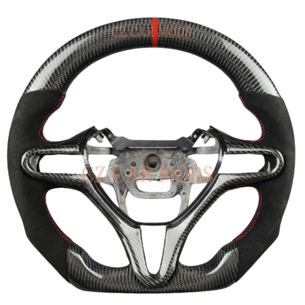 Custom Carbon Fiber Steering Wheel For 2006 2007 2008 2009 2010 2011 Honda Civic 8th GEN Auto Accessory ORIGINAL Steering Wheel Re-manufactured Customized Steering Wheel