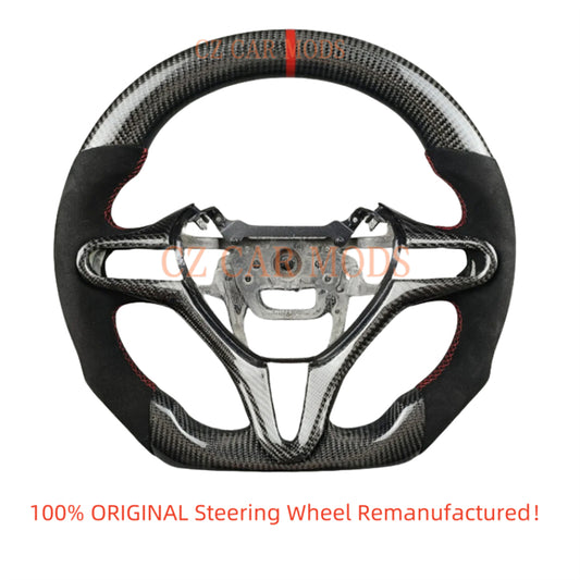Custom Carbon Fiber Steering Wheel For 2006 2007 2008 2009 2010 2011 Honda Civic 8th GEN Auto Accessory ORIGINAL Steering Wheel Re-manufactured Customized Steering Wheel