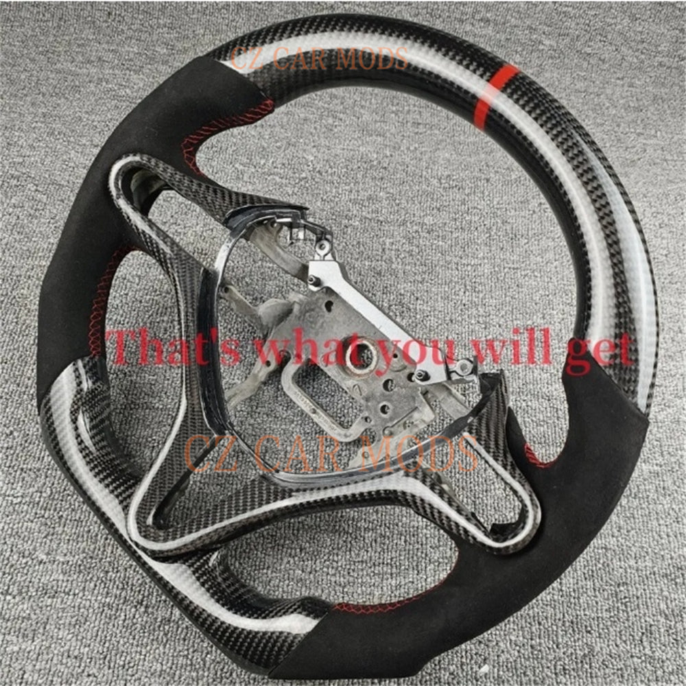 Custom Carbon Fiber Steering Wheel For 2006 2007 2008 2009 2010 2011 Honda Civic 8th GEN Auto Accessory ORIGINAL Steering Wheel Re-manufactured Customized Steering Wheel