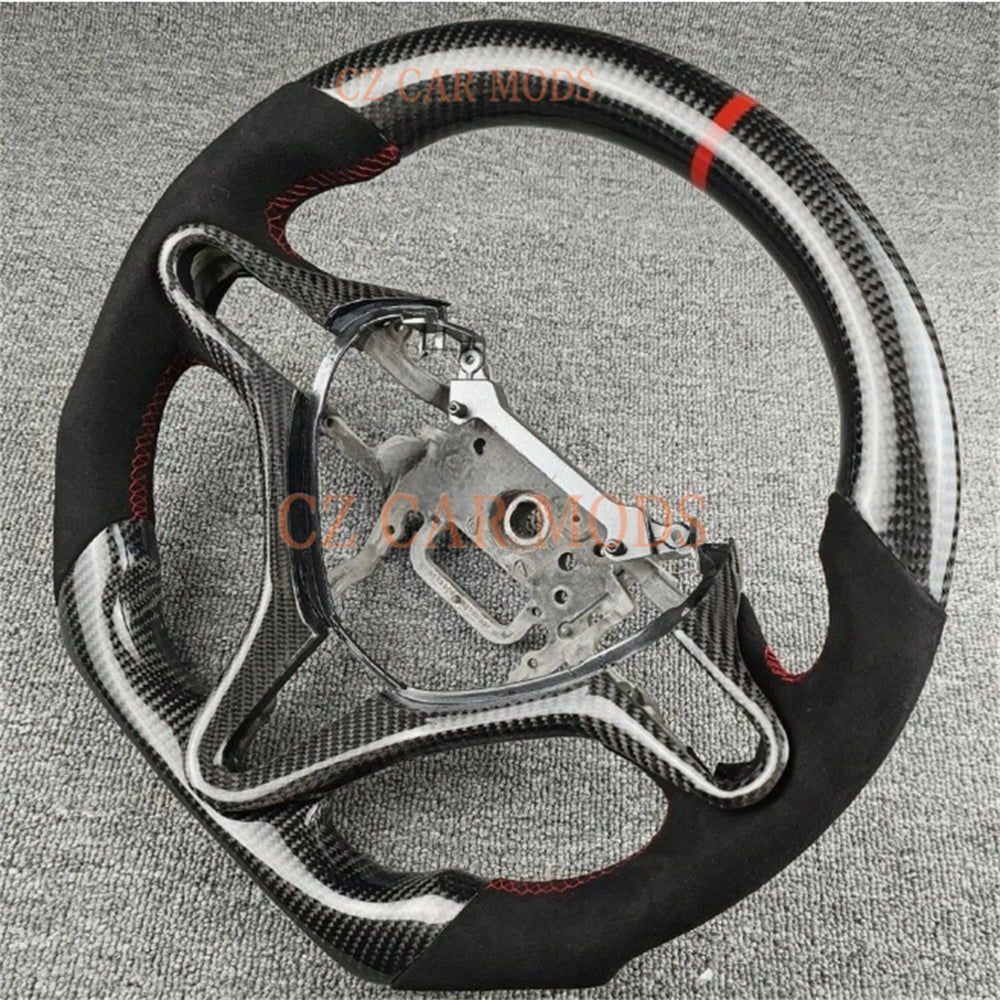 Custom Carbon Fiber Steering Wheel For 2006 2007 2008 2009 2010 2011 Honda Civic 8th GEN Auto Accessory ORIGINAL Steering Wheel Re-manufactured Customized Steering Wheel