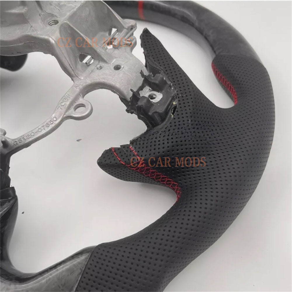 Custom Carbon Fiber Steering Wheel Auto Accessory Original Steering Wheel For LEXUS 2018-2024 LS 2019-2024 UX 2019-2024 ES Re-manufactured Steering Wheel