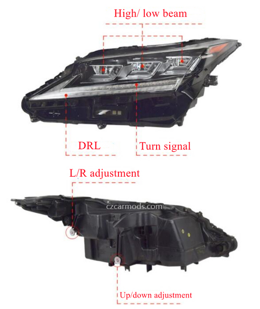 Triple Beam LED Headlight for 2016 2017 2018 2019 LEXUS RX RX350 RX450h Car Headlights