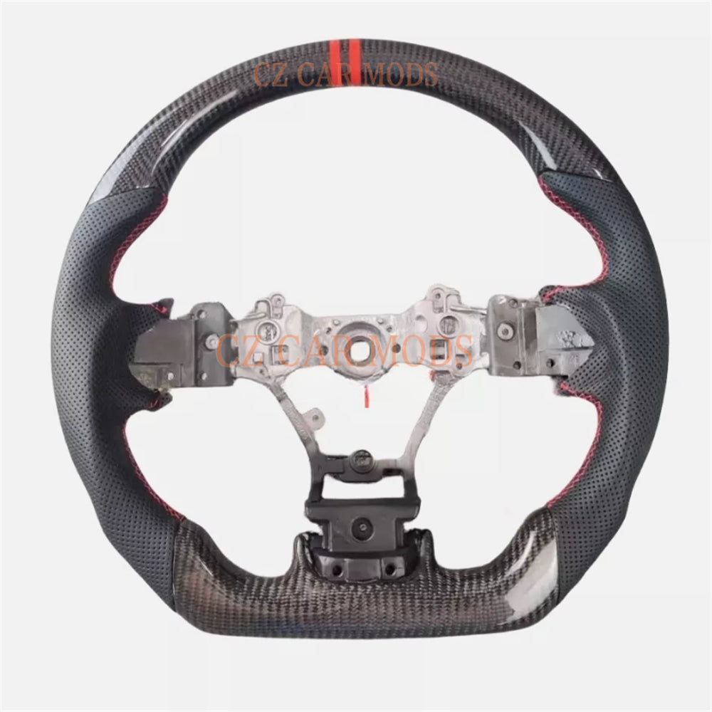 Custom Carbon Fiber Steering Wheel For SUBARU XV Crosstrek Forester Auto Accessory ORIGINAL Steering Wheel Re-manufactured Customized Steering Wheel