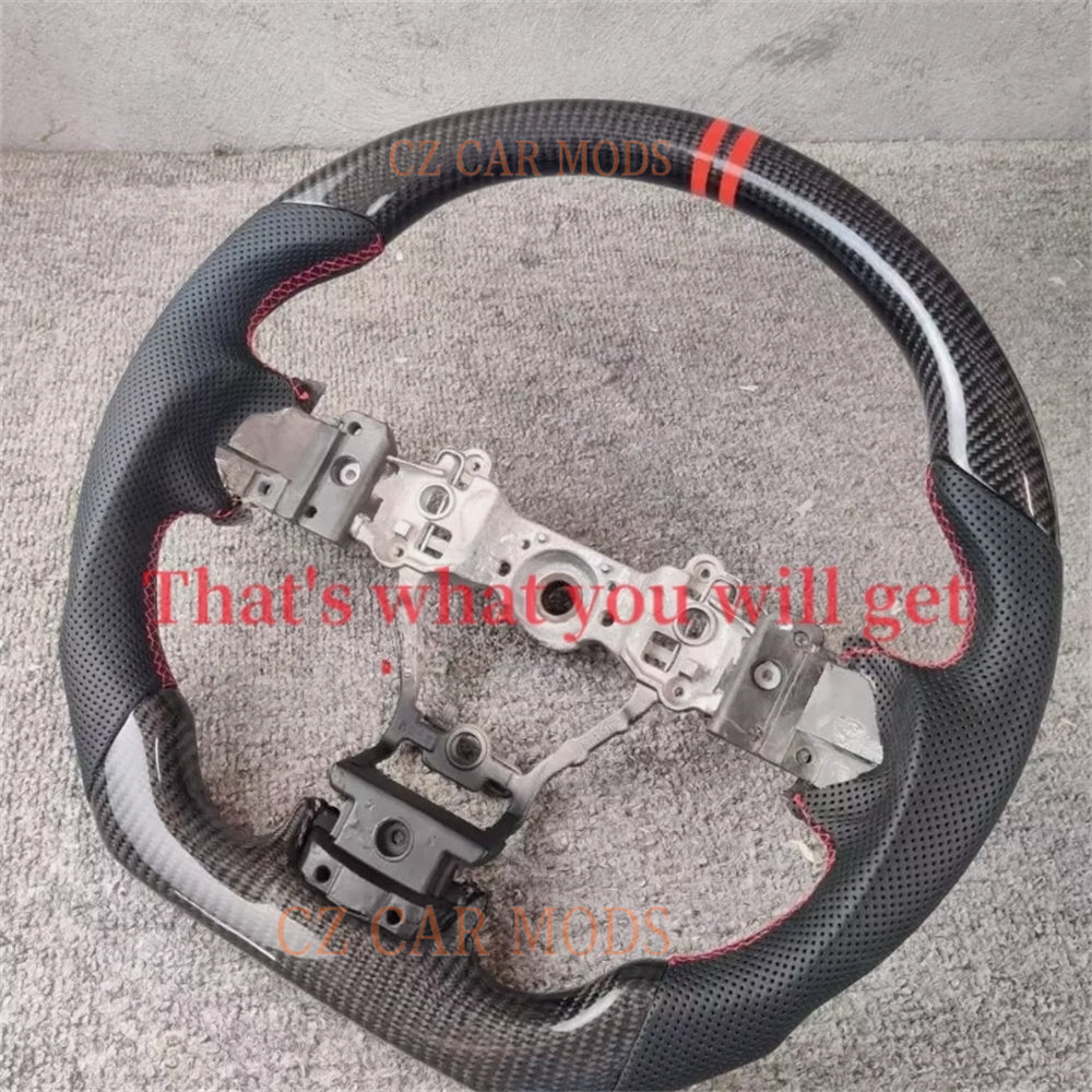 Custom Carbon Fiber Steering Wheel For SUBARU XV Crosstrek Forester Auto Accessory ORIGINAL Steering Wheel Re-manufactured Customized Steering Wheel
