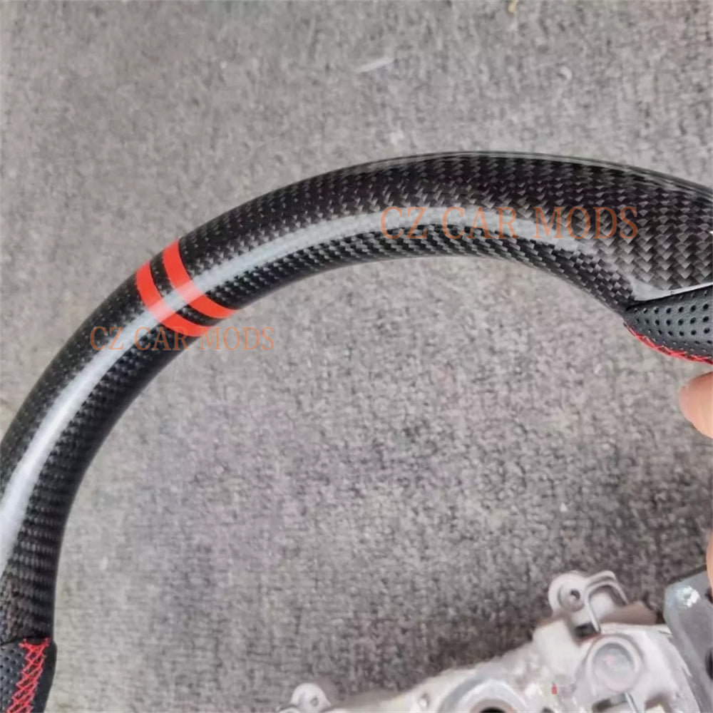 Custom Carbon Fiber Steering Wheel For SUBARU XV Crosstrek Forester Auto Accessory ORIGINAL Steering Wheel Re-manufactured Customized Steering Wheel
