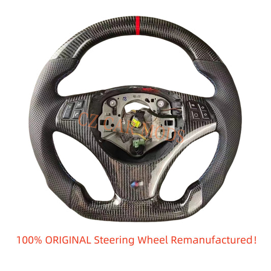 Customized Carbon Fiber Steering Wheel Auto Accessory Original Steering Wheel Re-manufactured For BMW 3 Series E90 E92 E82 E87 328i 2007 2008 2009 2010 2011 2012 2013