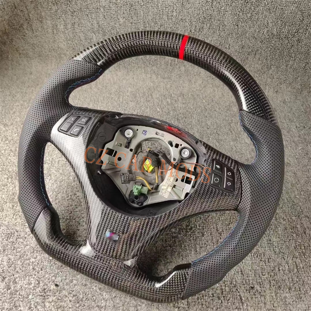 Customized Carbon Fiber Steering Wheel Auto Accessory Original Steering Wheel Re-manufactured For BMW 3 Series E90 E92 E82 E87 328i 2007 2008 2009 2010 2011 2012 2013