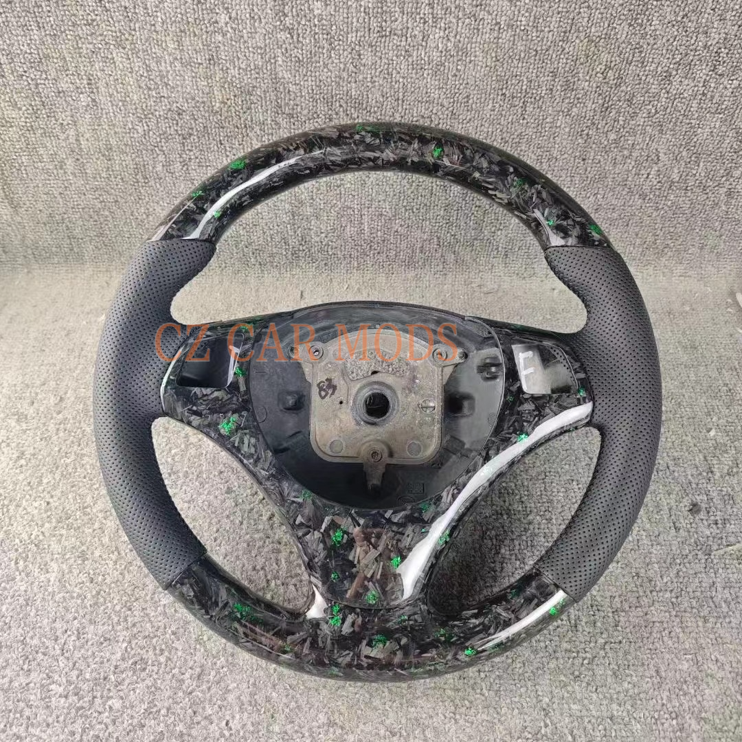 Customized Real Carbon Fiber Steering Wheel Original Steering Wheel Re-manufactured Steering Wheel Auto Accessory For BMW 3 Series E90 E92 E82 E87 328i 2007 2008 2009 2010 2011 2012 2013
