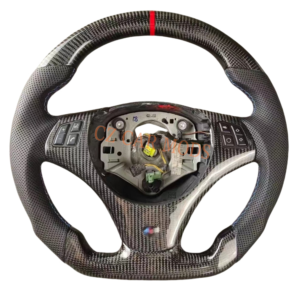 Customized Carbon Fiber Steering Wheel Auto Accessory Original Steering Wheel Re-manufactured For BMW 3 Series E90 E92 E82 E87 328i 2007 2008 2009 2010 2011 2012 2013