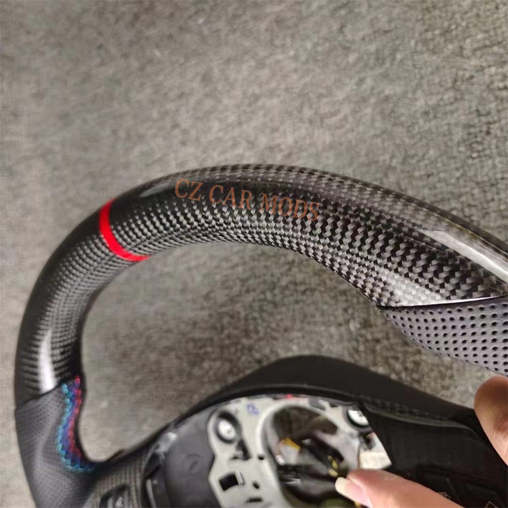 Customized Carbon Fiber Steering Wheel Auto Accessory Original Steering Wheel Re-manufactured For BMW 3 Series E90 E92 E82 E87 328i 2007 2008 2009 2010 2011 2012 2013