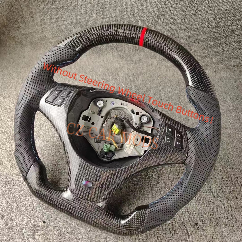 Customized Carbon Fiber Steering Wheel Auto Accessory Original Steering Wheel Re-manufactured For BMW 3 Series E90 E92 E82 E87 328i 2007 2008 2009 2010 2011 2012 2013