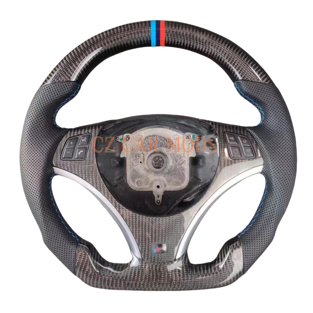Customized Carbon Fiber Steering Wheel For BMW 3 Series E90 E92 E82 E87 328i 2007 2008 2009 2010 2011 2012 2013 Auto Accessory Original Steering Wheel Re-manufactured Steering Wheel