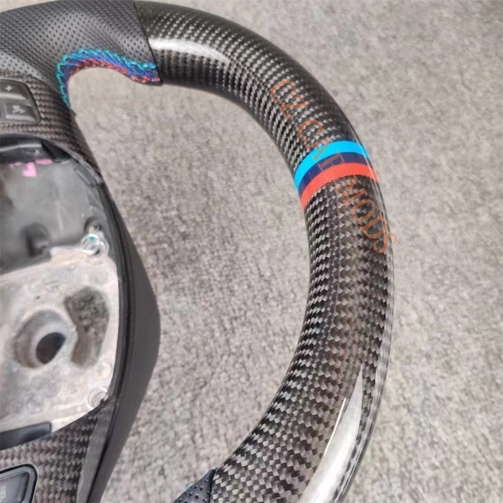 Customized Carbon Fiber Steering Wheel For BMW 3 Series E90 E92 E82 E87 328i 2007 2008 2009 2010 2011 2012 2013 Auto Accessory Original Steering Wheel Re-manufactured Steering Wheel