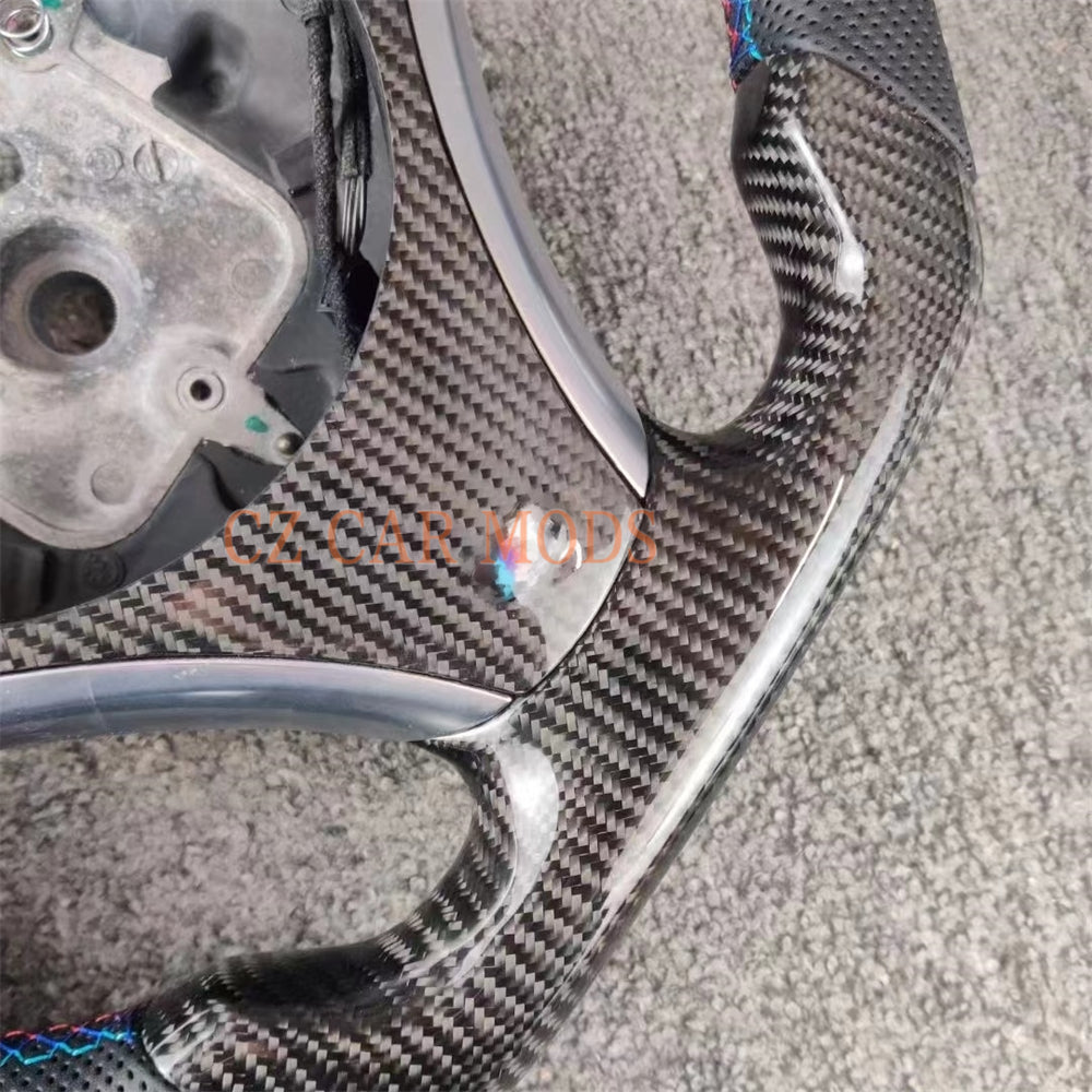 Customized Carbon Fiber Steering Wheel For BMW 3 Series E90 E92 E82 E87 328i 2007 2008 2009 2010 2011 2012 2013 Auto Accessory Original Steering Wheel Re-manufactured Steering Wheel