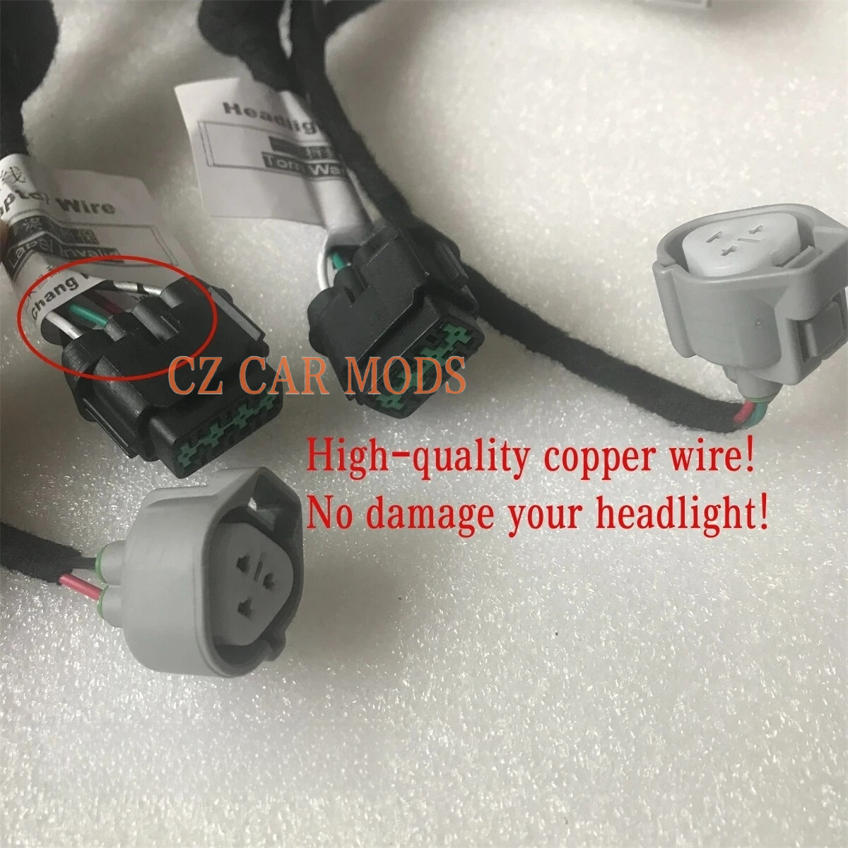 Adapter Wire Harness For 2017 2018 2019 2020 Nissan Rogue Headlight Modify Halogen to LED