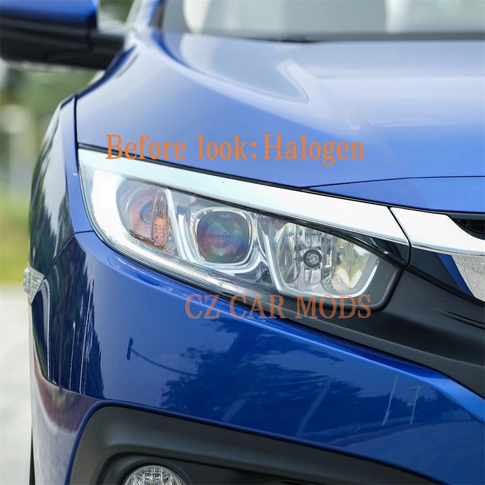 Headlight Halogen to LED Adapter Wiring Harness For 2016 2017 2018 2019 2020 Honda Civic 10th
