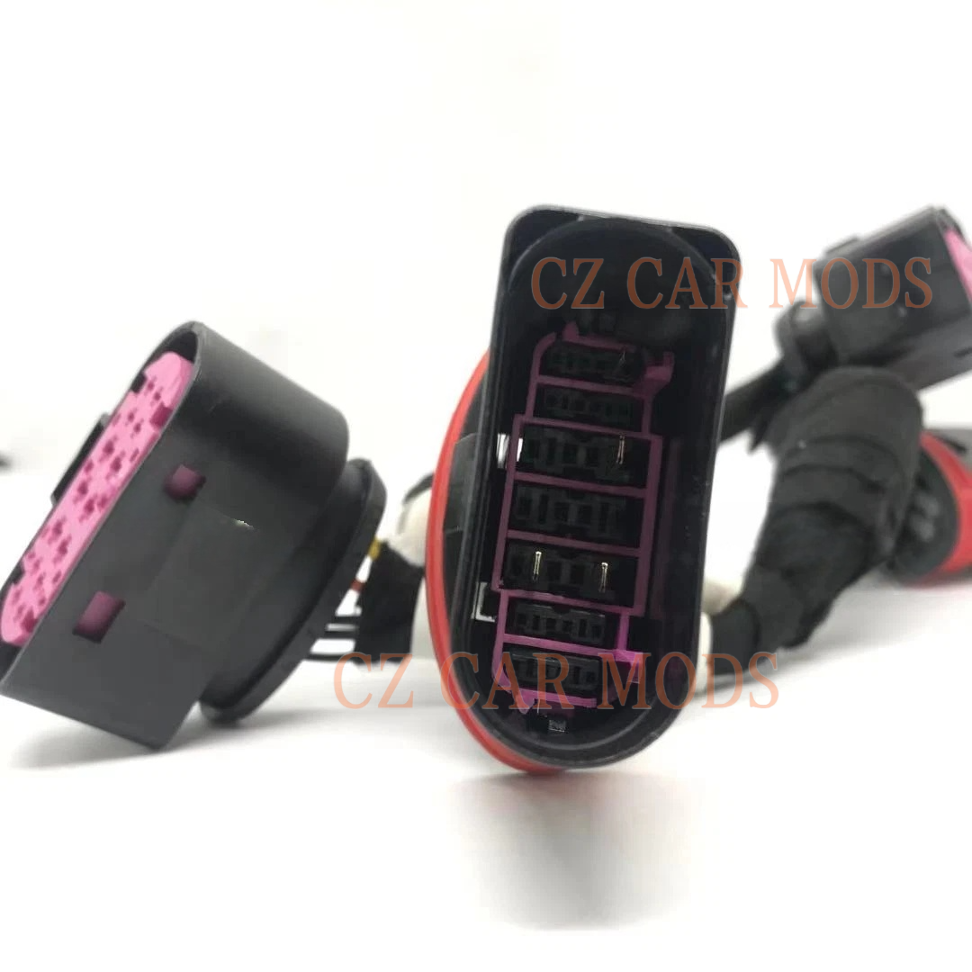 Adarter Wire Harness for 2013 2014 2015 2016 Ford Escape Kuga Headlight Halogen to Xenon