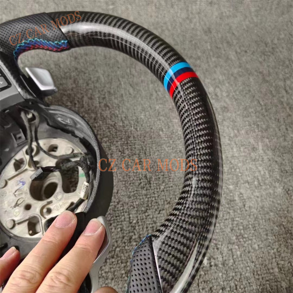 Custom Real Carbon Fiber Steering Wheel For BMW Z4 E86 2009 2010 2011 2012 2013 2014 2015 2016 Auto Accessory Original Steering Wheel Remanufactured