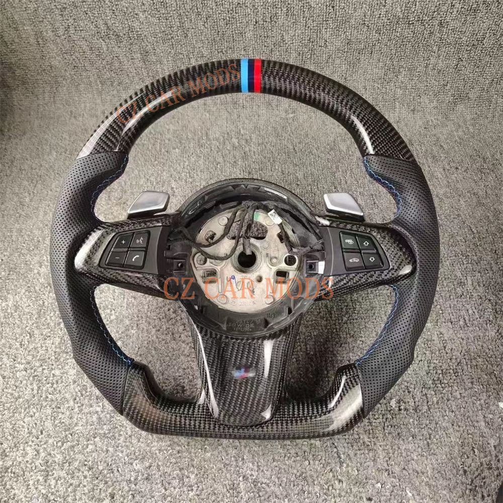 Custom Real Carbon Fiber Steering Wheel For BMW Z4 E86 2009 2010 2011 2012 2013 2014 2015 2016 Auto Accessory Original Steering Wheel Remanufactured