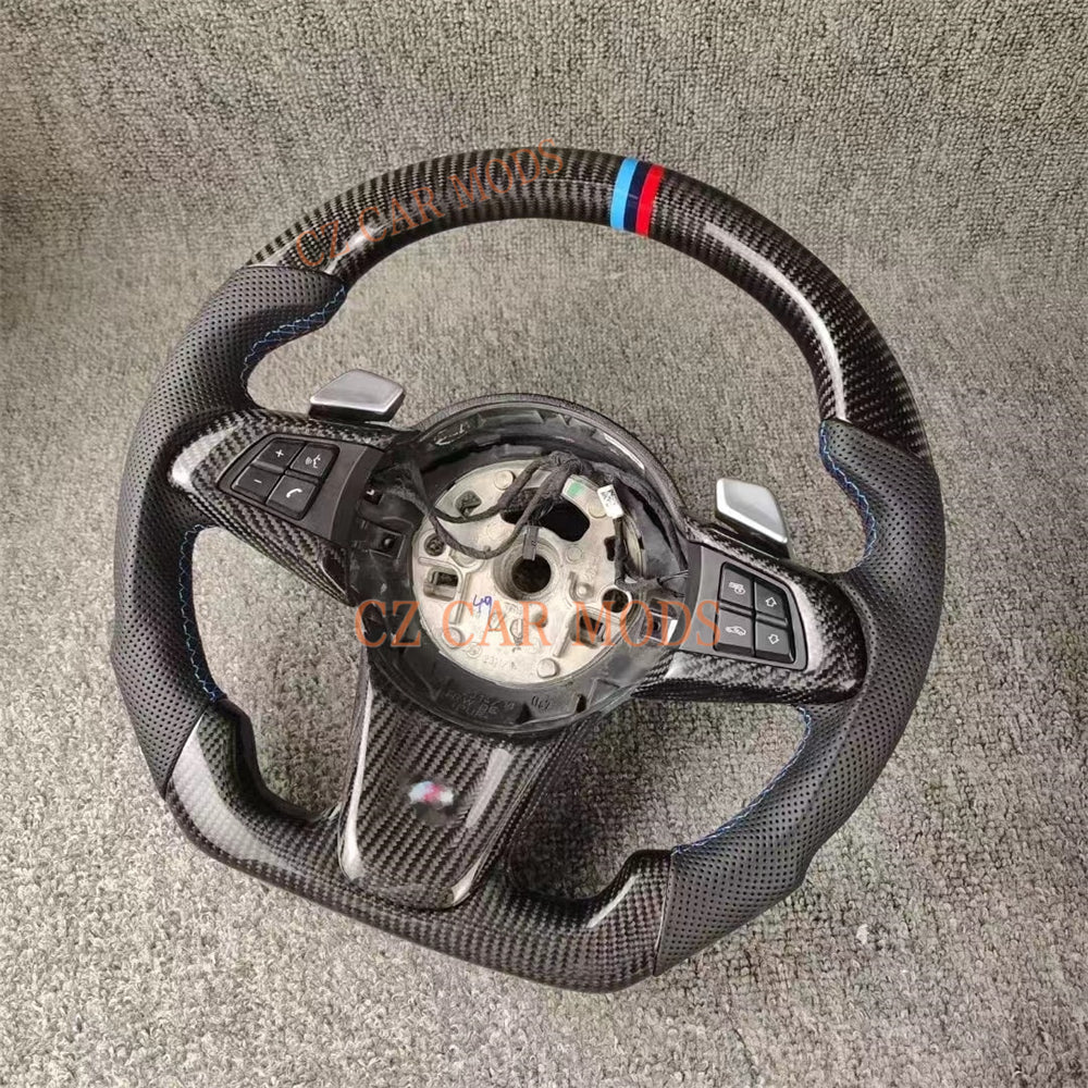 Custom Real Carbon Fiber Steering Wheel For BMW Z4 E86 2009 2010 2011 2012 2013 2014 2015 2016 Auto Accessory Original Steering Wheel Remanufactured