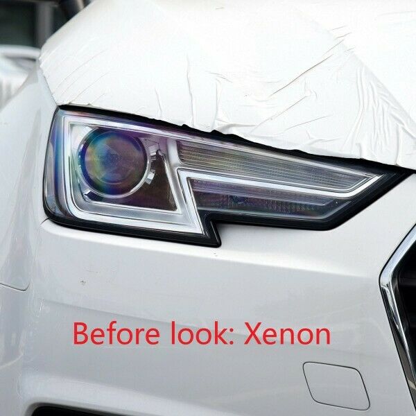 Pair LED headlights for 2017 2018 2019 Audi A4 Xenon to LED Headlight Replacement Modification