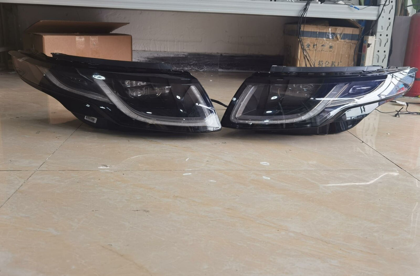 Land Rover Range Rover Evoque 2012 2013 2014 2015 Xenon Headlights Modified to 2018 led Car Headlight Replacement Upgrade