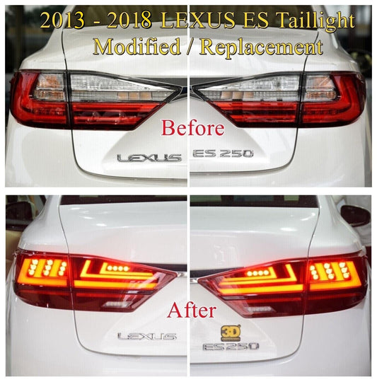 2013-2018 LEXUS ES300h ES350 LED Tail Lights Rear Lamps Assembly ES 300h ES350