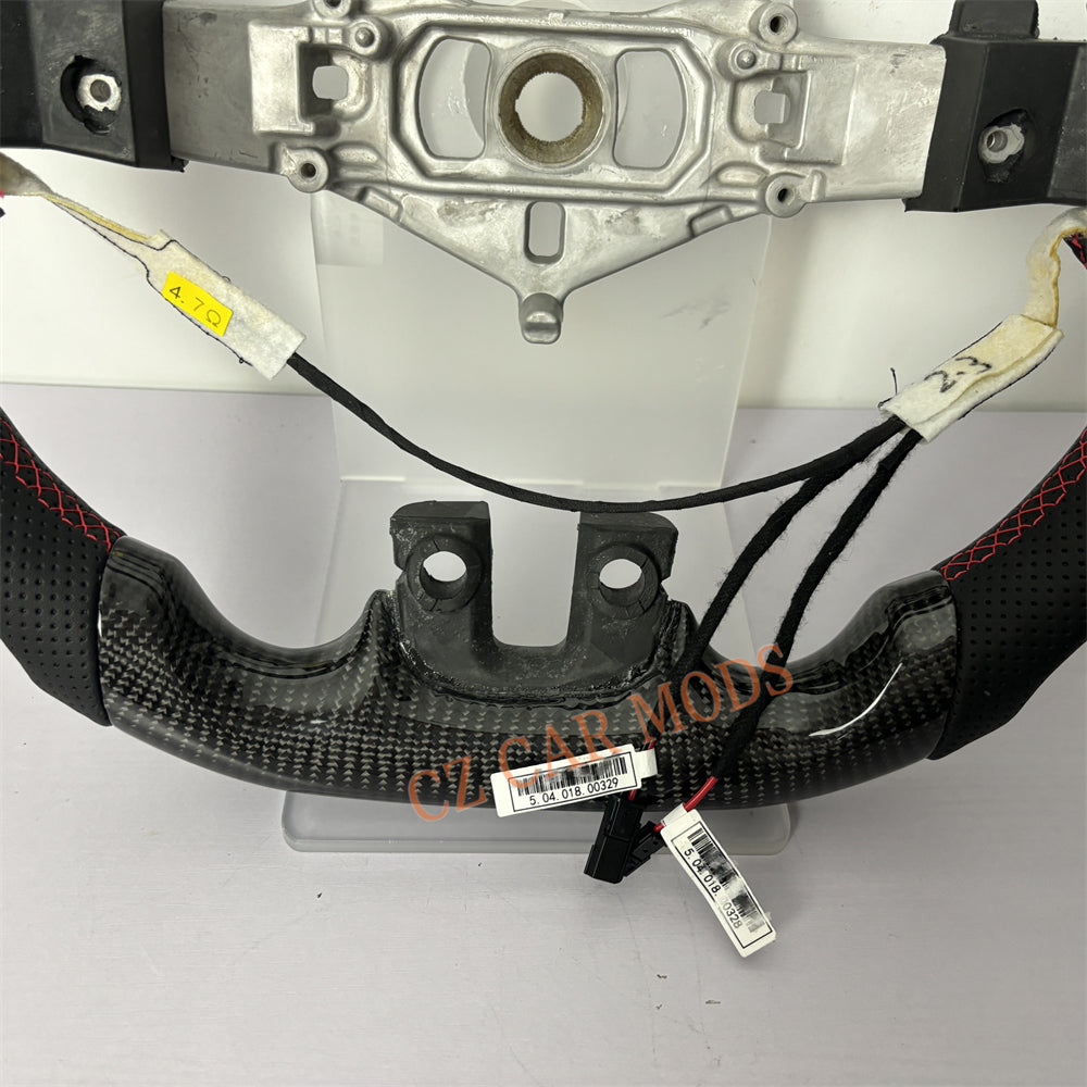 Customized Brand New Carbon Fiber Steering Wheel Auto Accessory With Red Center Strip For Dodge Challenger 2011 2012 2013 2014