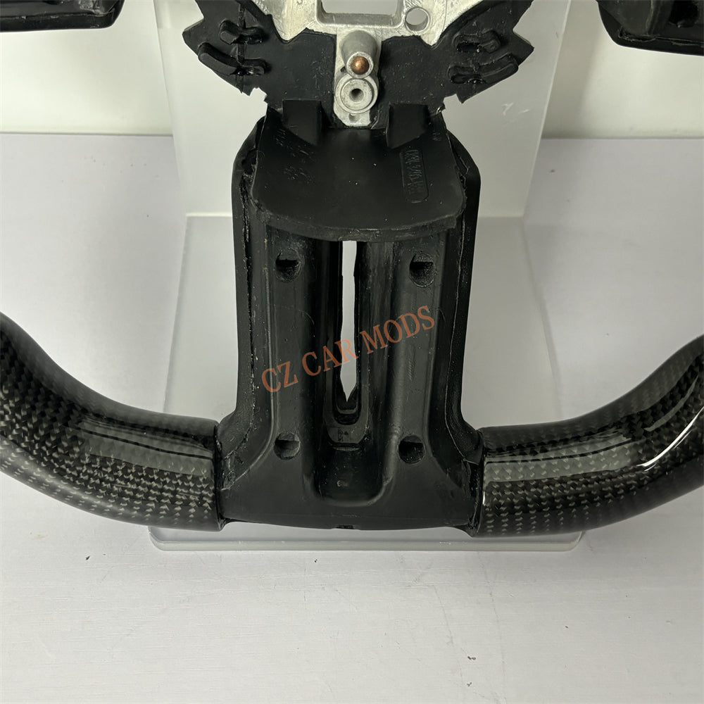 Customized Brand New Carbon Fiber Steering Wheel Auto Accessory With Red Center Strip For Ford Mustang 2010 2011 2012 2013 2014